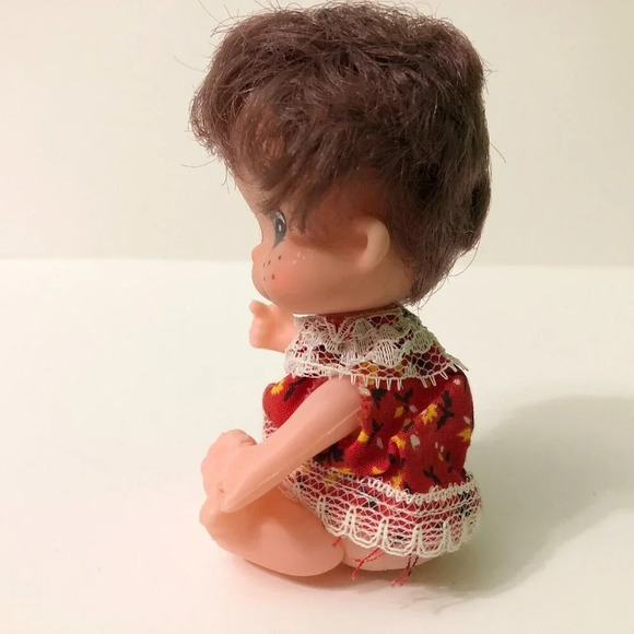 Vintage Sweet Things Woozie Doll Brunette Freckles 4 Inch Tall Doll - Picture 5 of 16